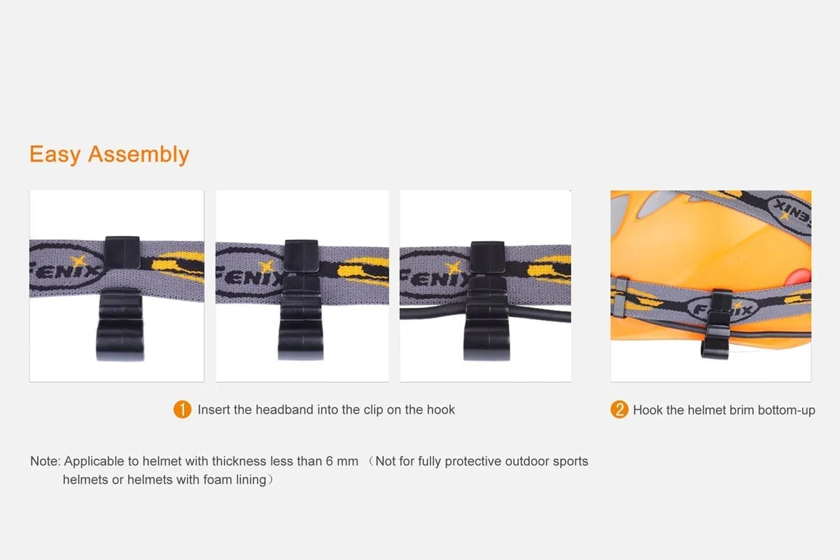 Fenix ALD-02 Helmet Headlamp Hooks - Image 4