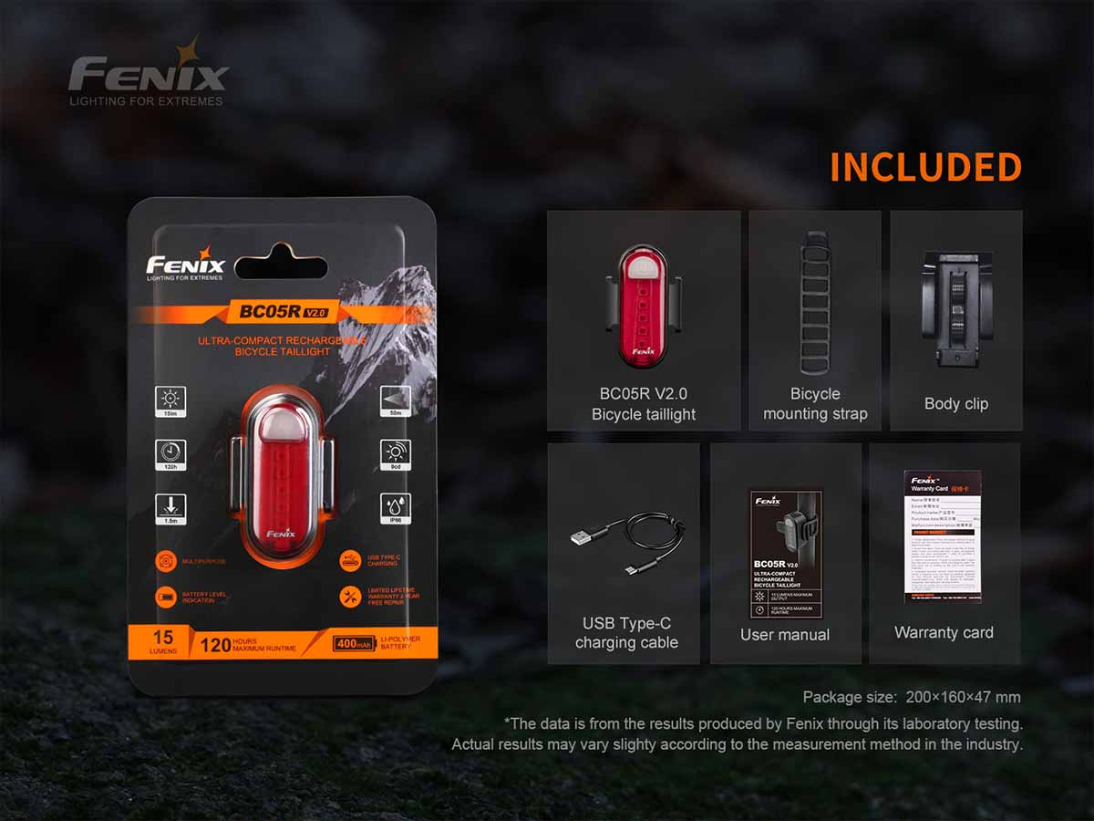 Fenix BC05R V2.0 Rechargeable Bike Taillight - Image 14
