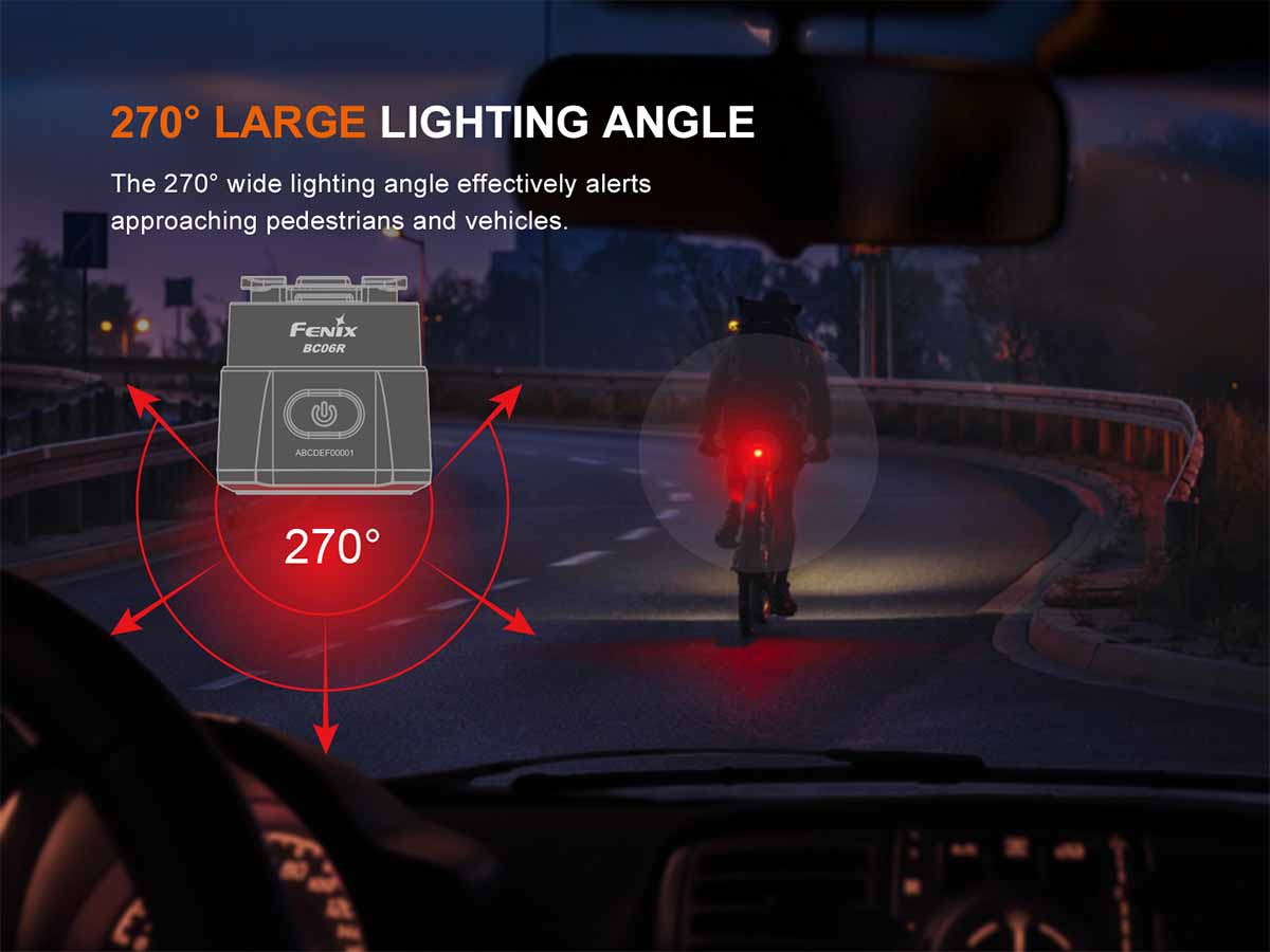 Fenix BC06R Rechargeable Bike Tail Light - Image 12