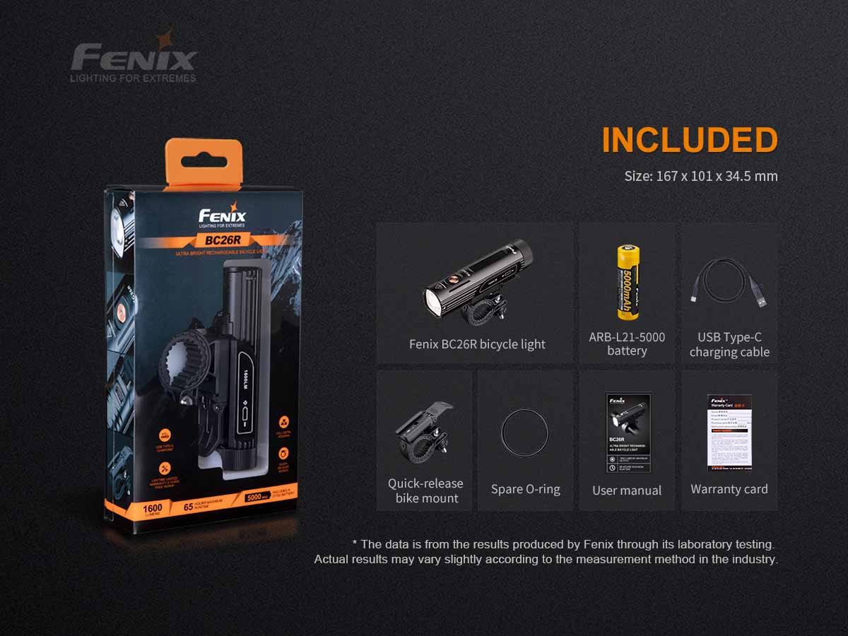 Fenix BC26R Rechargeable Bike Light Promo Pack - Image 17