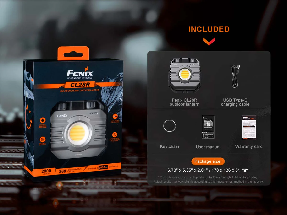 Fenix CL28R Rechargeable Lantern with Color Adjust - Image 16