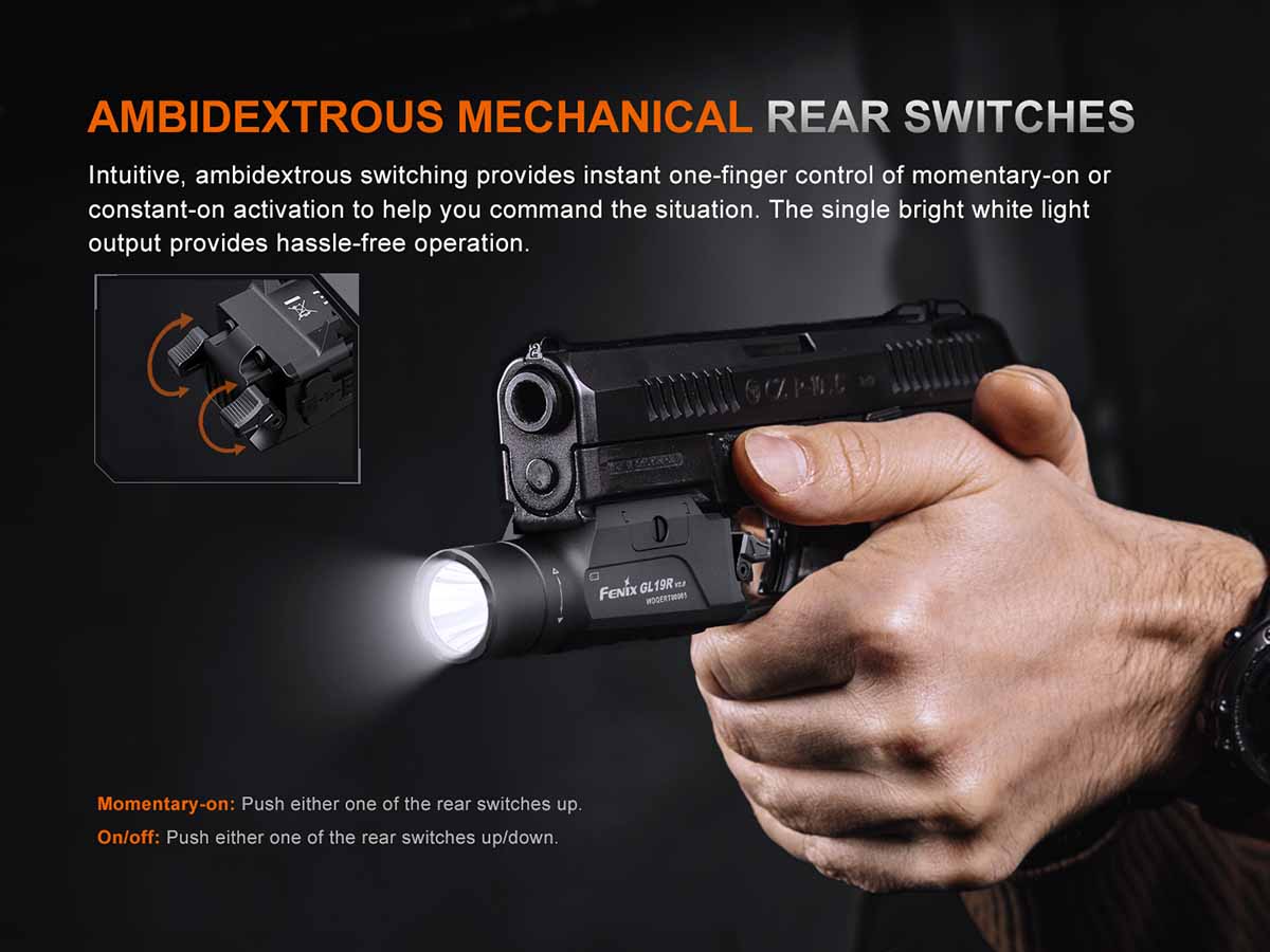 Fenix GL19R V2.0 Tactical Weapon Light - Image 8