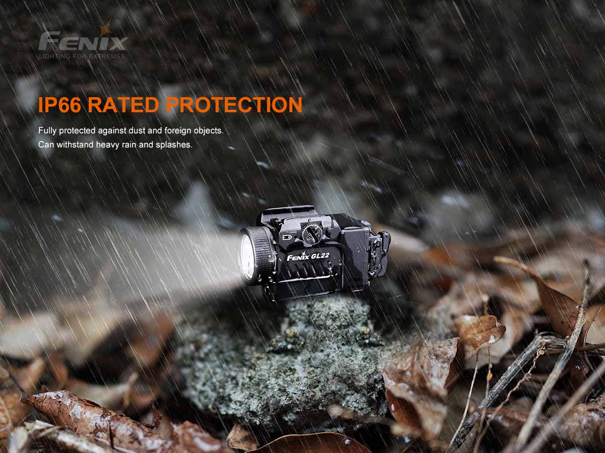 Fenix GL22 Tactical Weapon Light with Red Laser Sight - Image 14