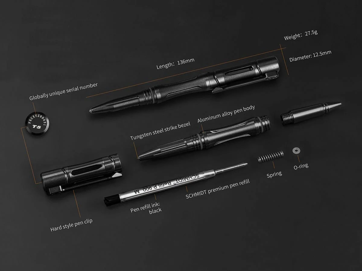 Fenix TK20R V2.0 Rechargeable Tac Flashlight with T5 Pen - Image 20