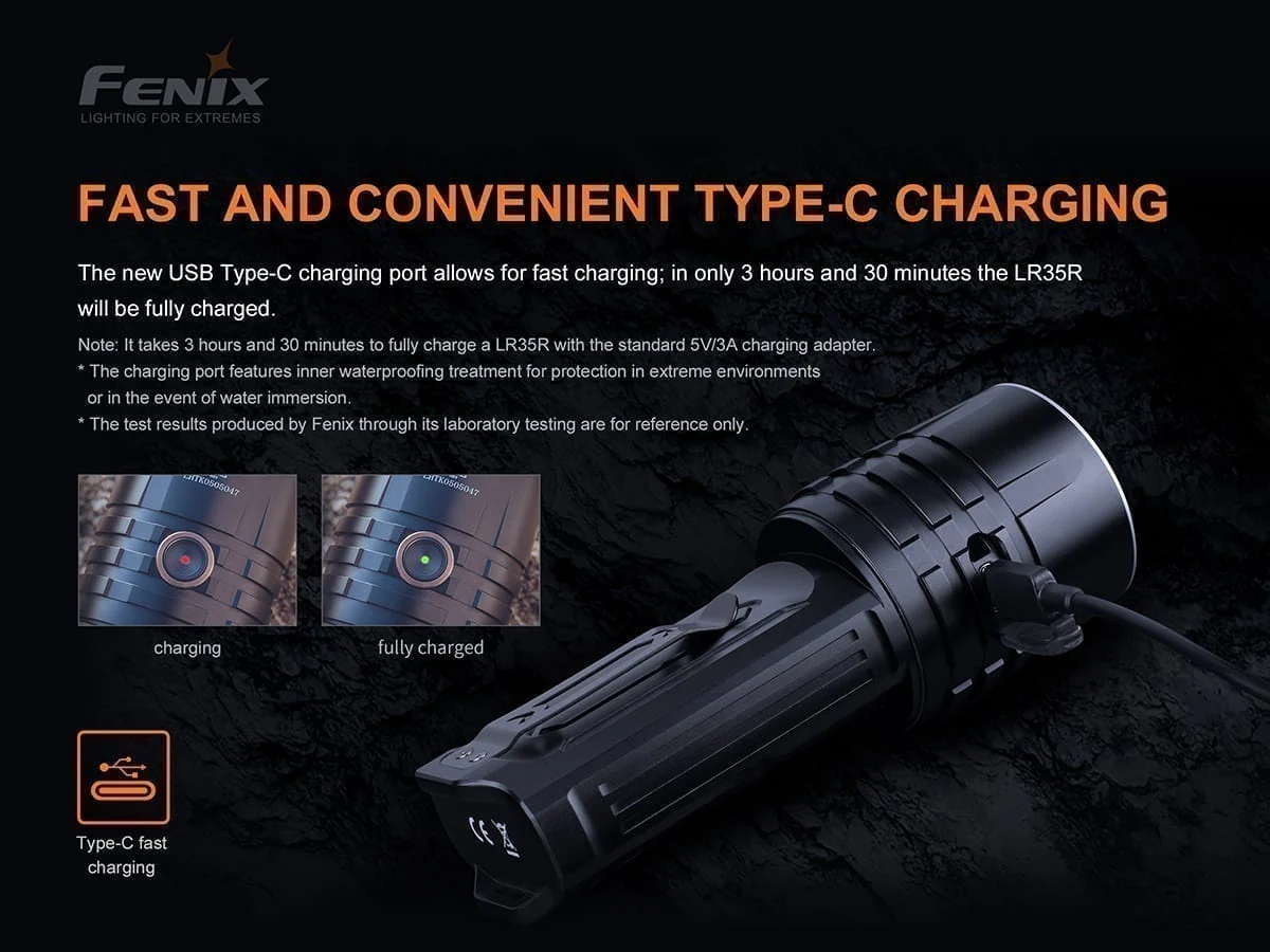 Fenix LR35R Rechargeable Flashlight - 10000 Lumens - Image 6