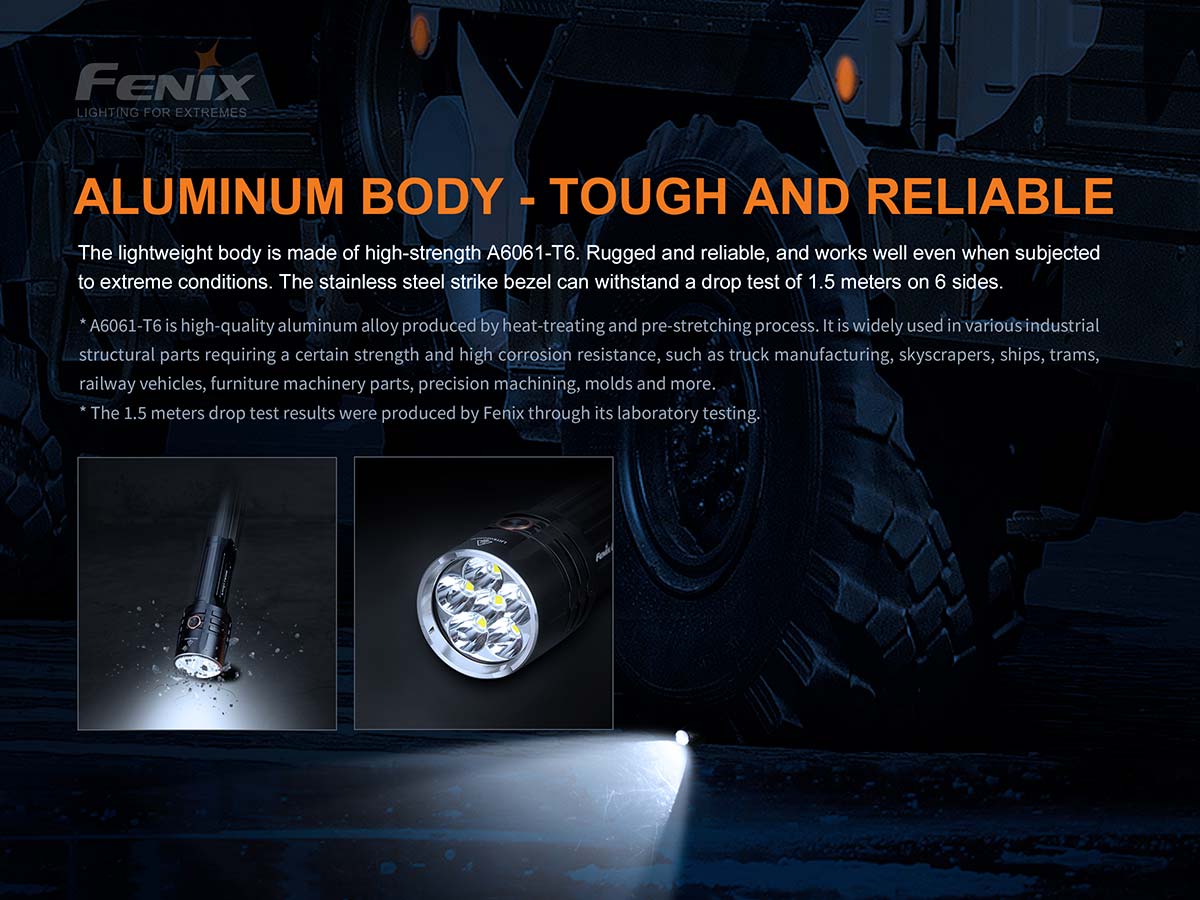 Fenix LR35R Rechargeable Flashlight - 10000 Lumens - Image 8