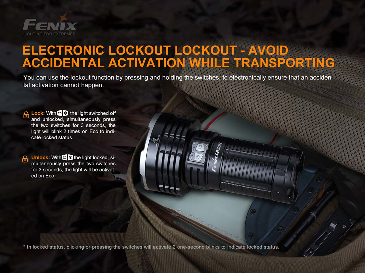 Fenix LR50R Flashlight - 12000 Lumen Spotlight - Image 10