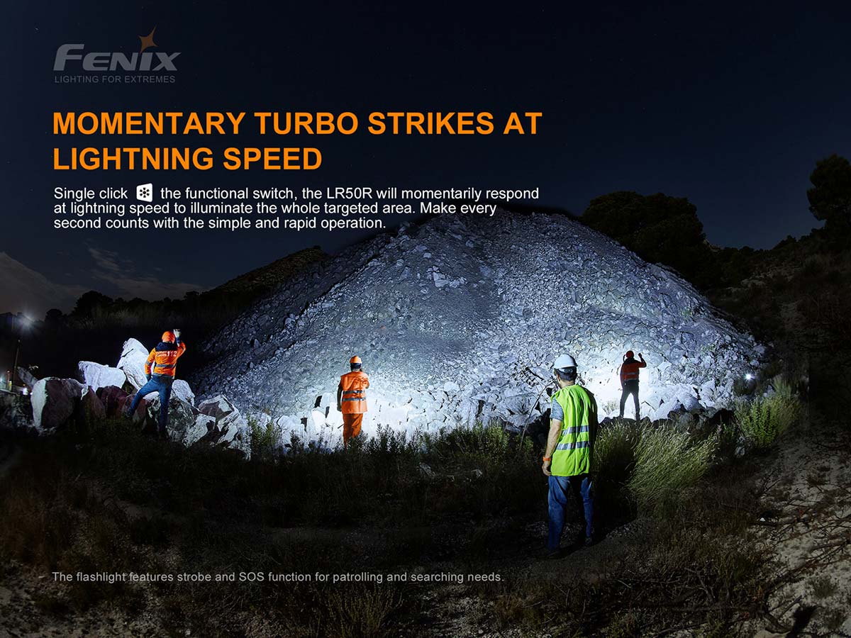 Fenix LR50R Flashlight - 12000 Lumen Spotlight - Image 6