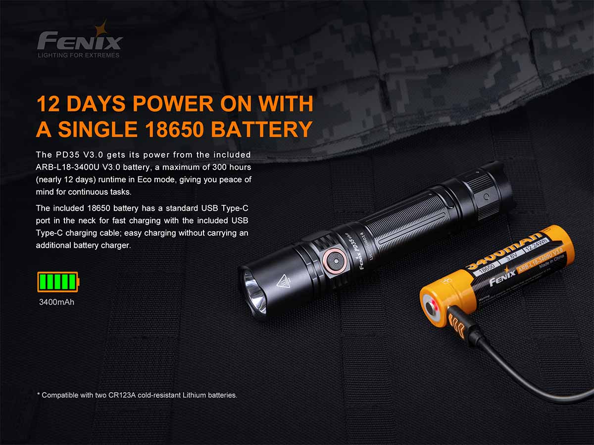 Fenix PD35 V3.0 Flashlight - Image 6