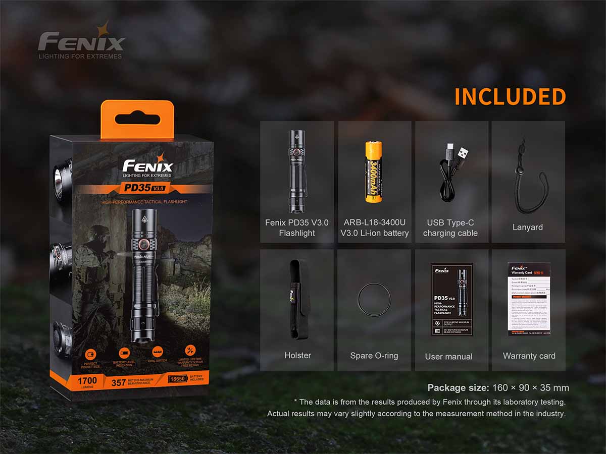 Fenix PD35 V3.0 Flashlight with Special Edition Engraved Design - Image 14