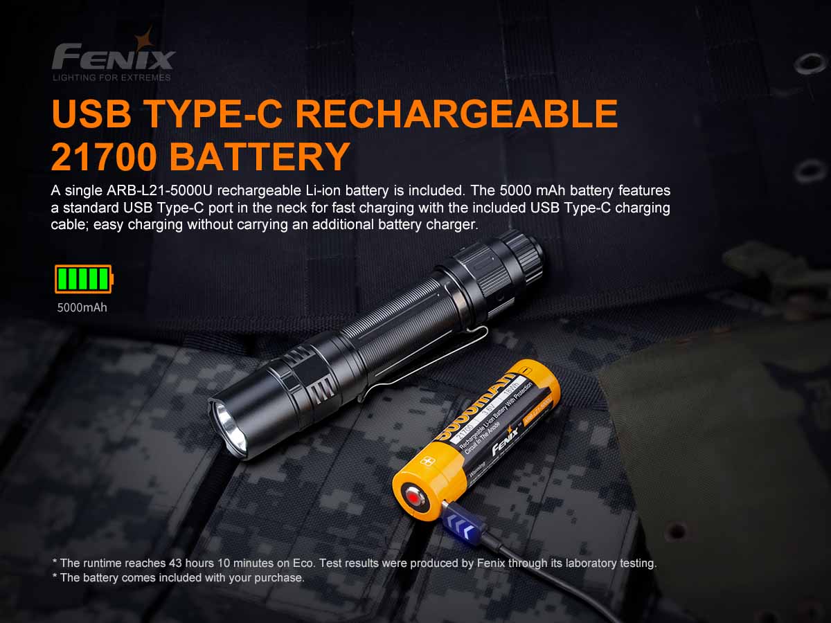 Fenix PD36 TAC Tactical Flashlight - Image 6