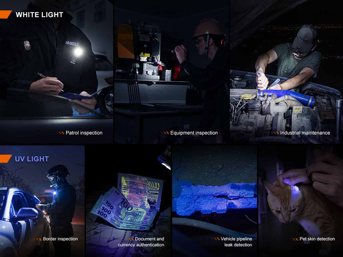 Fenix SW05R-UV Clip On Flashlight with UV Light - Image 8