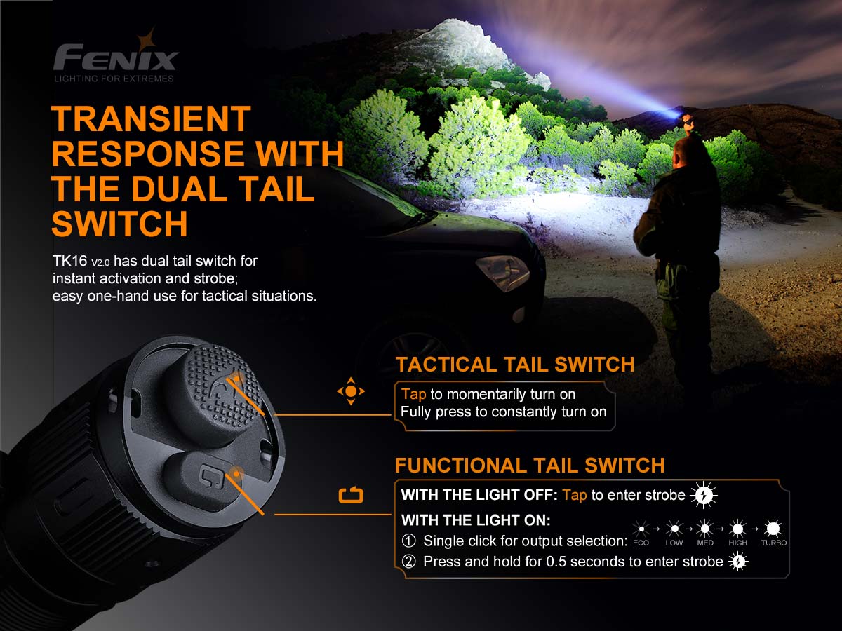 Fenix TK16 V2.0 Tactical Flashlight - Image 7