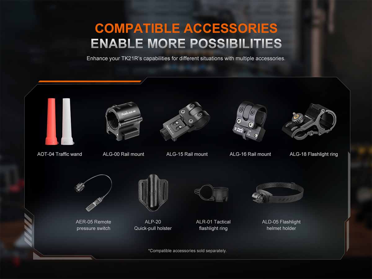 Fenix TK21R Rechargeable Tac Flashlight - Image 18