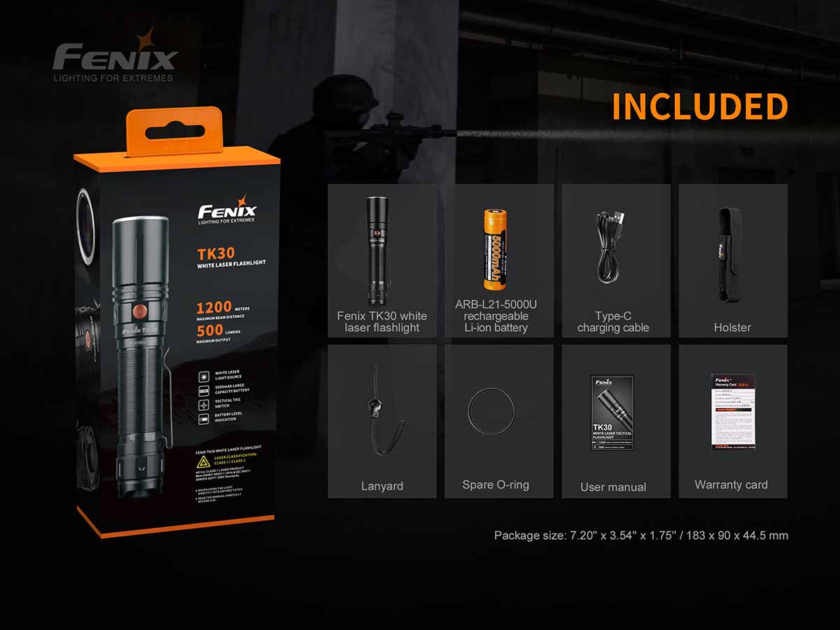 Fenix TK30 White Laser Flashlight - Image 11