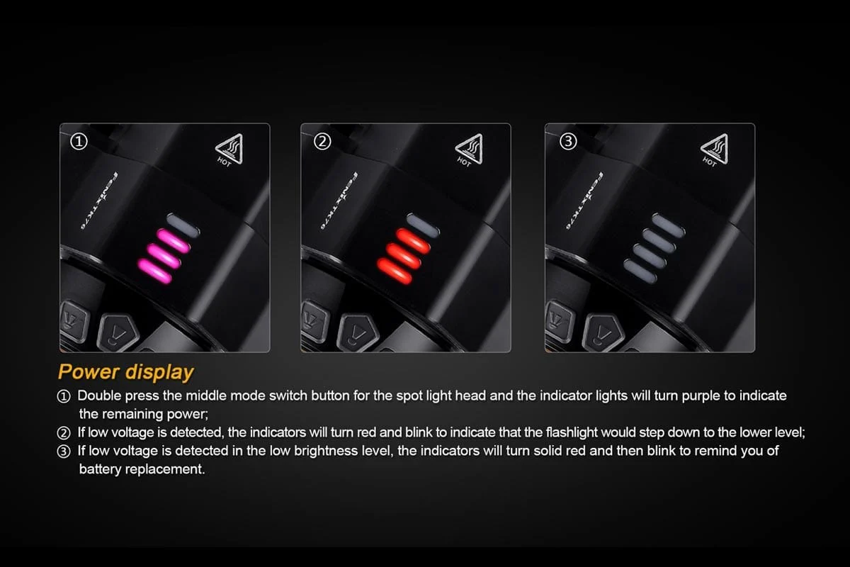 TK76 Fenix Flashlight - DISCONTINUED - Image 3